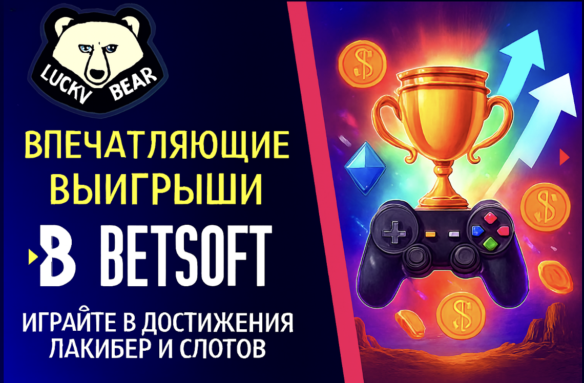 Betsoft: 3D-Слоты и Увлекательные Приключения в Казино LuckyBear